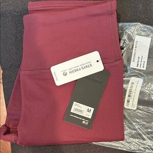 90 Degree By Reflex Burgundy Leggings